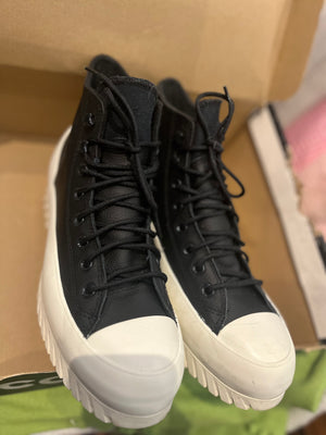 Converse All-Star Lugg Carbon Waterproof Bl/Wh Mens Sz8 Gently Used GUC!