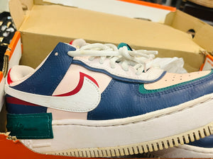 NIKE Air Force 1 Shadow Blue Sz7.5 / Eur 38.5 C10919-400 Used Great Condition- Box NOT Original