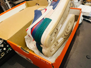 NIKE Air Force 1 Shadow Blue Sz7.5 / Eur 38.5 C10919-400 Used Great Condition- Box NOT Original