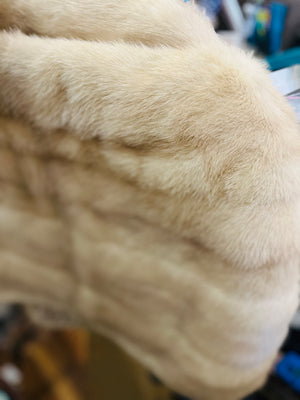 VTG C Morrissey Mink Fur Cape Tan - Great Condition!