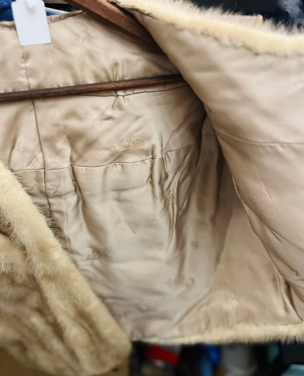 VTG C Morrissey Mink Fur Cape Tan - Great Condition!