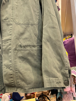 RL Polo Used Green Utility Jacket 3 Pocket SzL