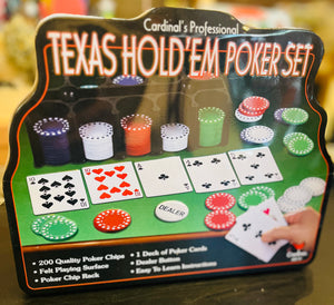 Cardinals Professional Texas Hold’Em Poker Set New Sealed