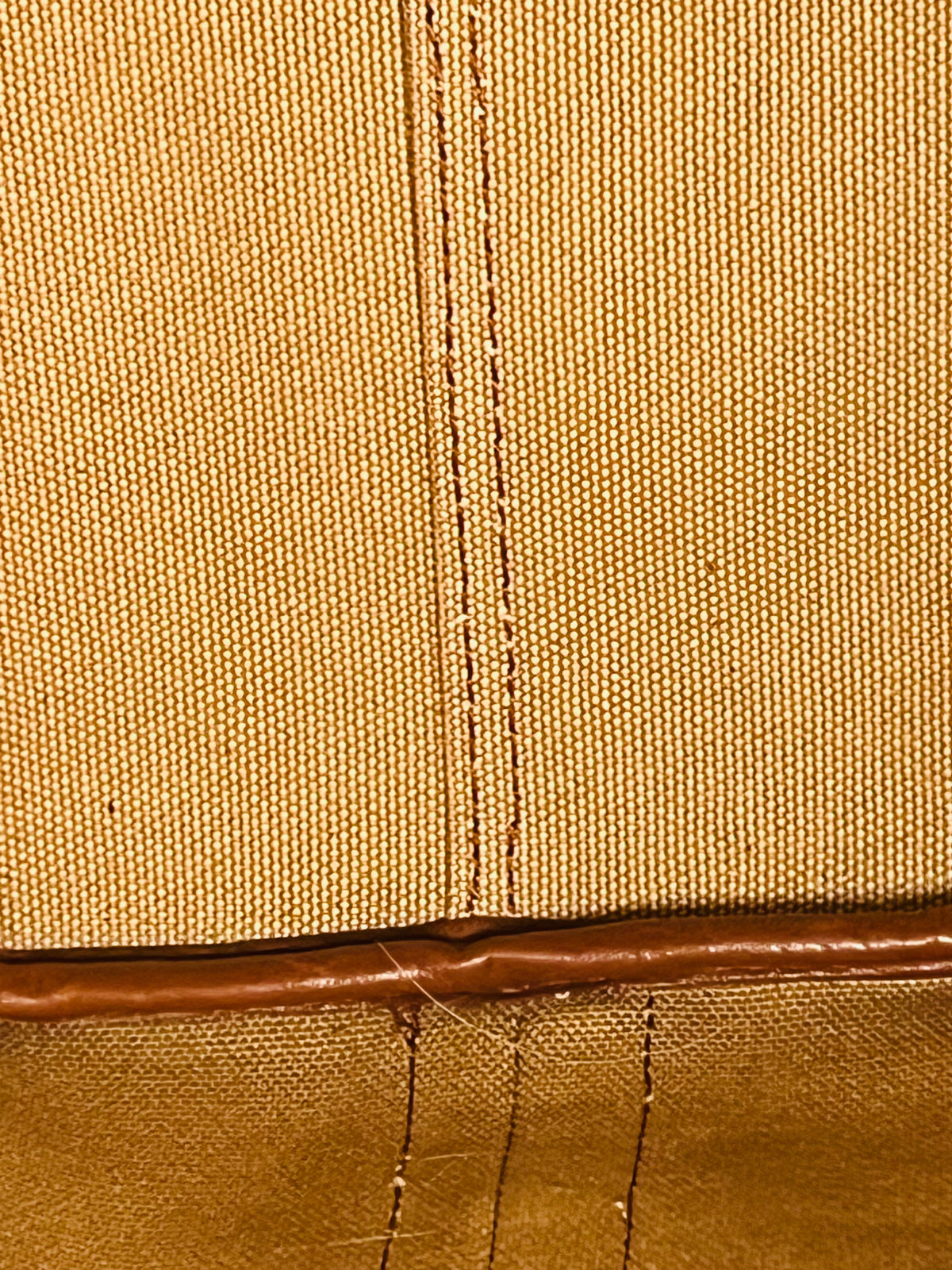 Madewell Suede Brown Bucket Bag Gold Grommets Large w Adjustable Strap