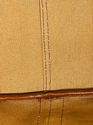 Madewell Suede Brown Bucket Bag Gold Grommets Large w Adjustable Strap