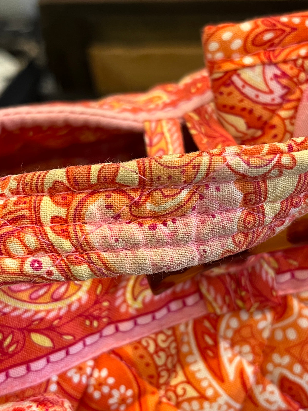 Vera Bradley Retired Cotton Lil’ 10”Sherbet Betsey w Matching Wallet and Luggage Tag!