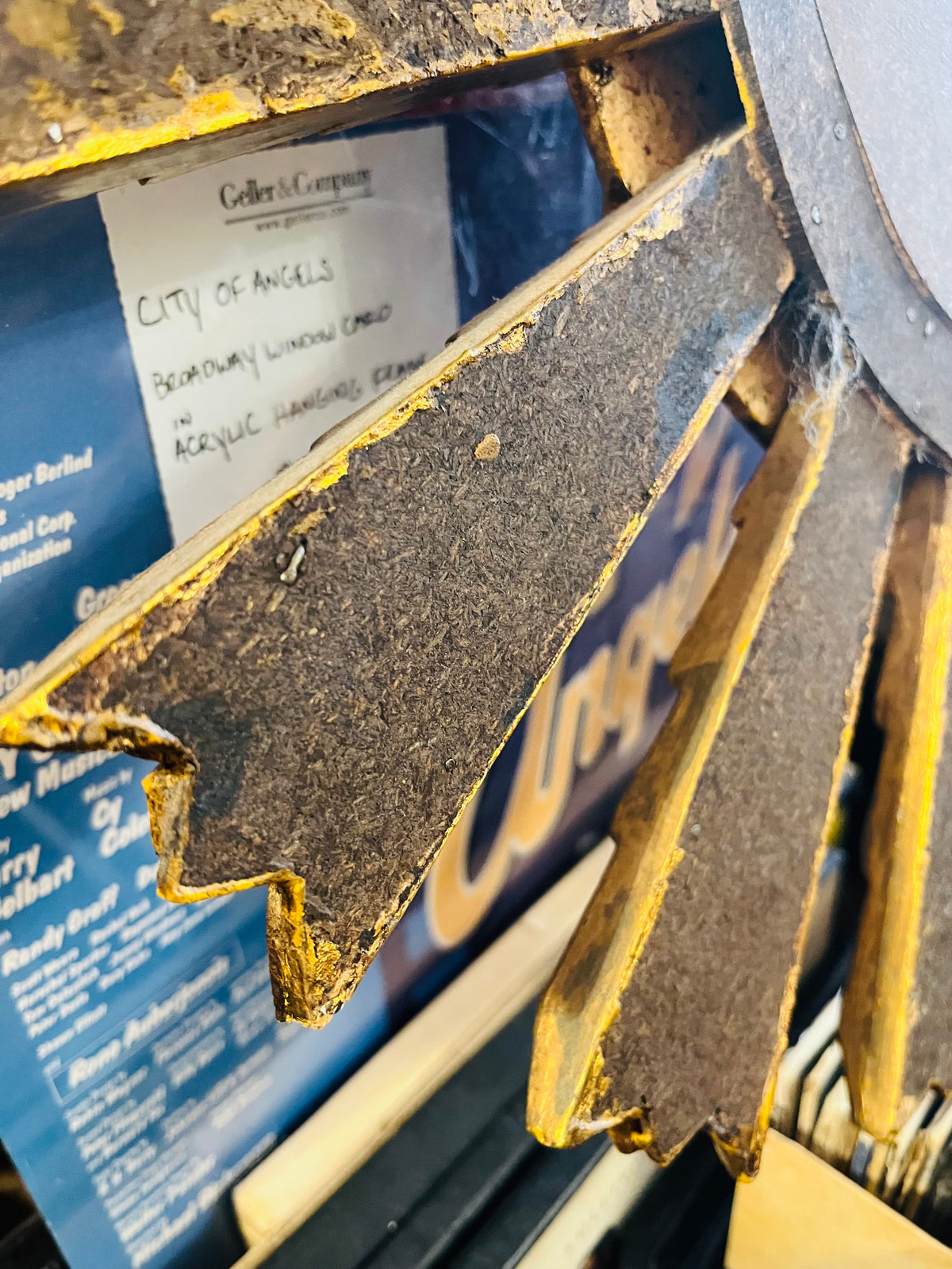 VTG Gold 20” Sunburst Mirror Style Double Layer Center Hanging Decor