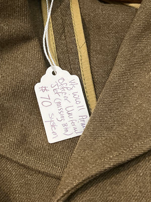 WWII VTG Green Army Jacket Officer