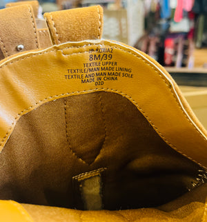 Jessica Simpson Koxia 2 Turquoise Stud Tan Western Pointed Toe Block Heel Boots sz 8M w Original Box