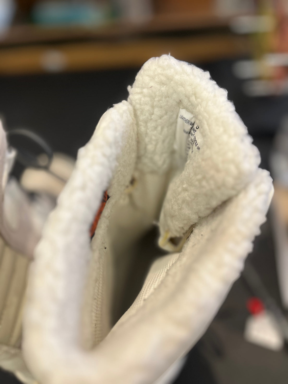 Thermalite White Snow Boots Lace Up Fleece Trim Sz5