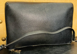 COACH Black Kitt Messenger Crossgrain Crossbody Strap Like Brand New!
