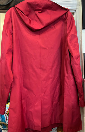 Lauren Ralph Lauren used Red Hooded Jacket Womens 2XL
