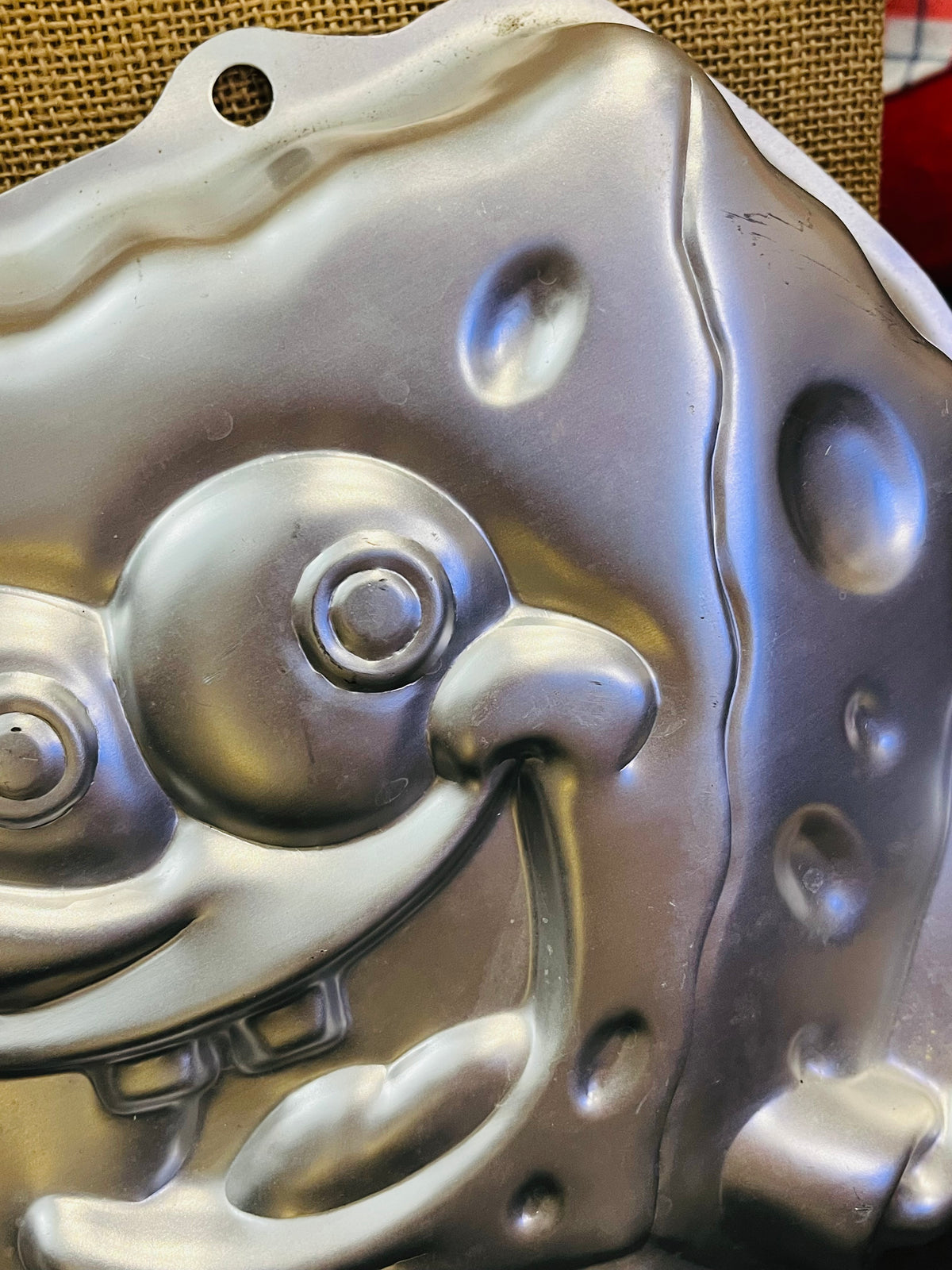 Vtg SpongeBob SquarePants Aluminum Tin 12” Cake Pan