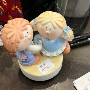 Dancing Kids musical statue USED
