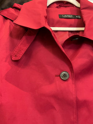 Lauren Ralph Lauren used Red Hooded Jacket Womens 2XL