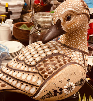 Ceramic Duck Figure Mexico Large