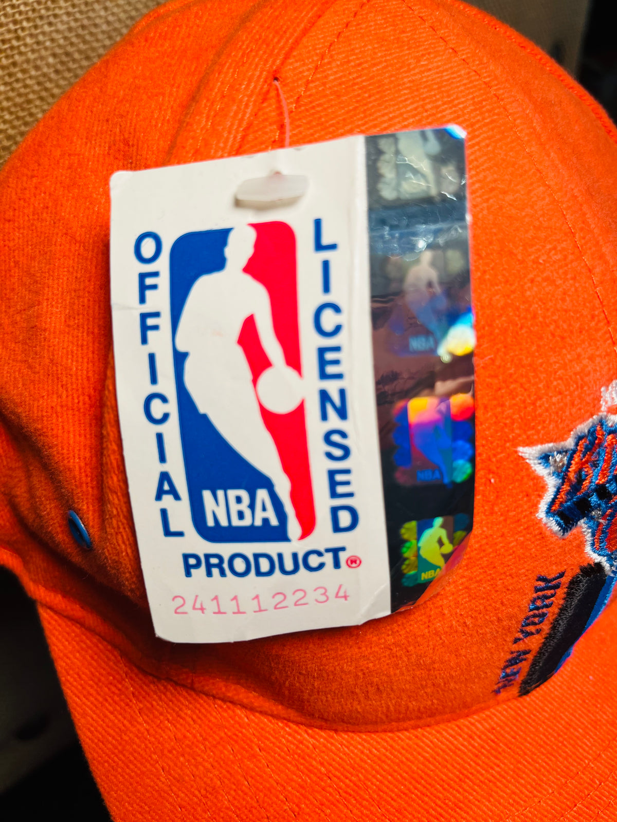 VTG New York KNICKS Orange Cap w Honorary Twin Towers w Tags!