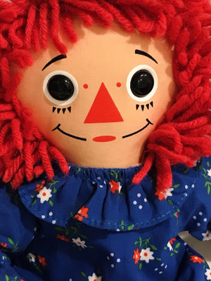 VINTAGE Raggedy Andy Knickerbocker Cloth Dolls Collectibles Good USED
