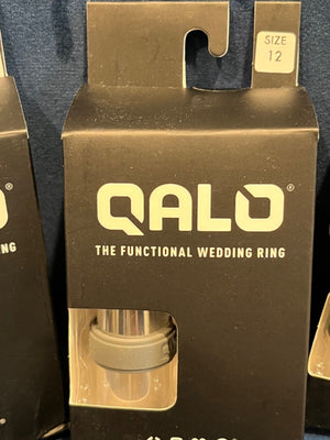 Qalo Mens Functional Wedding Ring Sz11or12 Various Colors! NIB! Blk, Camo, Gray! USED