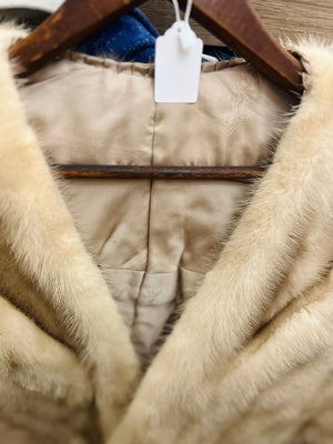 VTG C Morrissey Mink Fur Cape Tan - Great Condition!