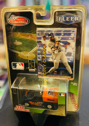 Vtg White Rose Collectibles by Fleer Baseball Diecast Vehicle and Trading Card