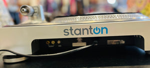 STANTON T6.0 Turntable Direct-Drive Motor Vinyl Record Player w Power Cord and Soft Cover