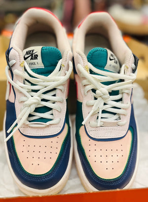 NIKE Air Force 1 Shadow Blue Sz7.5 / Eur 38.5 C10919-400 Used Great Condition- Box NOT Original