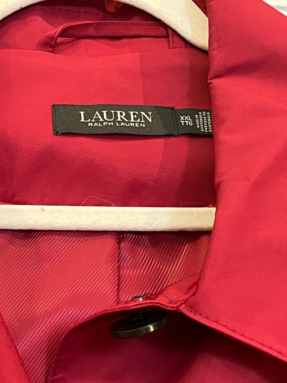 Lauren Ralph Lauren used Red Hooded Jacket Womens 2XL