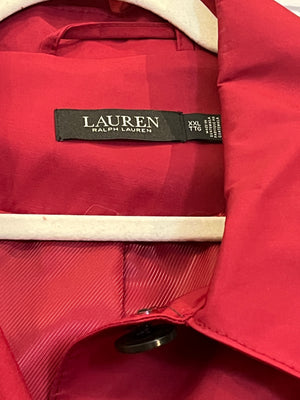 Lauren Ralph Lauren used Red Hooded Jacket Womens 2XL