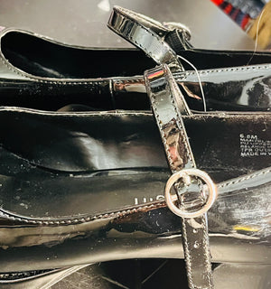 Steve Madden Black Mary Jane Pump Patent Leather Size 6.5