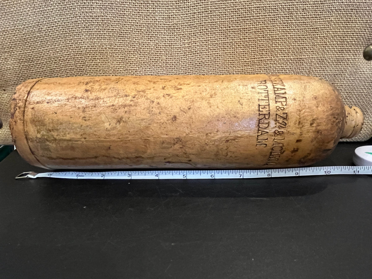 Antique 1900s Dutch Hulstkamp &amp; Zoon &amp; Molyn Gin Jug Bottle