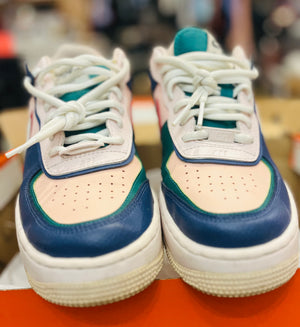 NIKE Air Force 1 Shadow Blue Sz7.5 / Eur 38.5 C10919-400 Used Great Condition- Box NOT Original