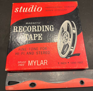 Studio Brand Magnetic Recording Tape Splice Free Mylar USED