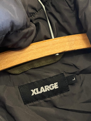 Active Duck Puffer Hoodie Green Used Size L