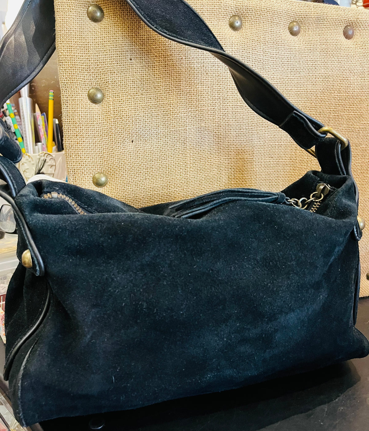 GAP used Suede Purse Black