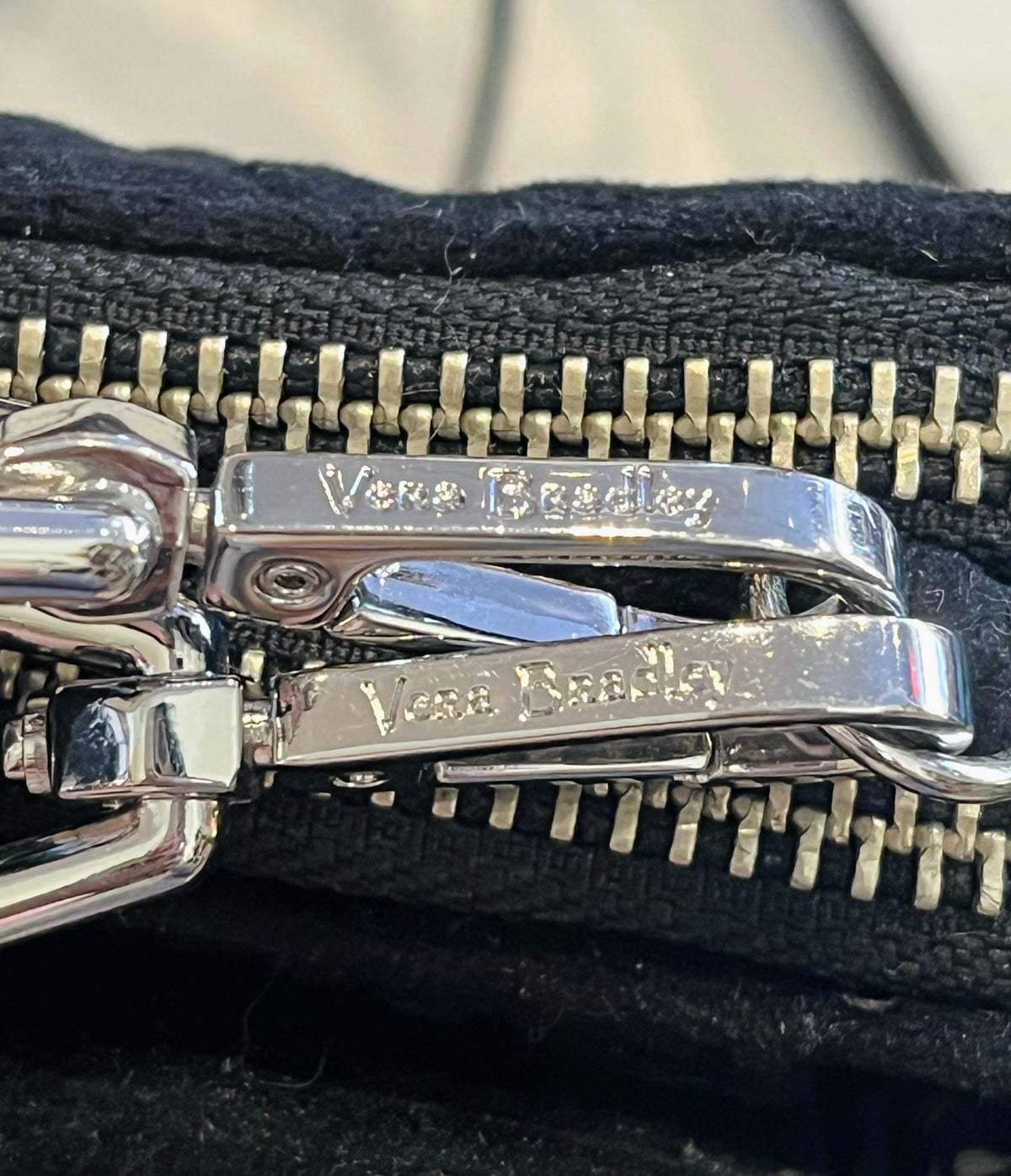 Vera Bradley Classic 6.5” RFID All-in-One Crossbody Wallet Adjustable Strap BLACK 🔥