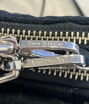 Vera Bradley Classic 6.5” RFID All-in-One Crossbody Wallet Adjustable Strap BLACK 🔥