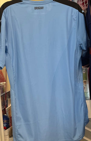 Uruguay PUMA La Celeste Soccer AUF Jersey Baby Blue SzM Gently Used No Stains or Rips!