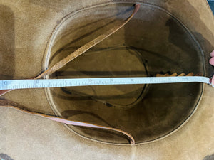 Leather Hand Tooled Native Design Cowboy/girl Hat