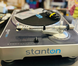 STANTON T6.0 Turntable Direct-Drive Motor Vinyl Record Player w Power Cord and Soft Cover