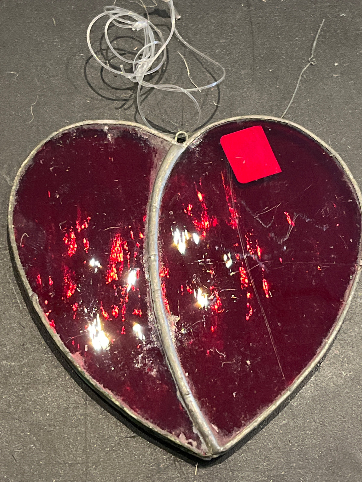 VTG Red Heart Stained Glass
