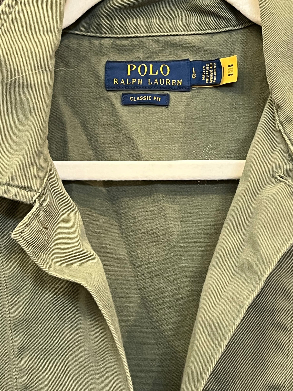 RL Polo Used Green Utility Jacket 3 Pocket SzL