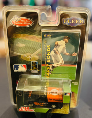 Vtg White Rose Collectibles by Fleer Baseball Diecast Vehicle and Trading Card