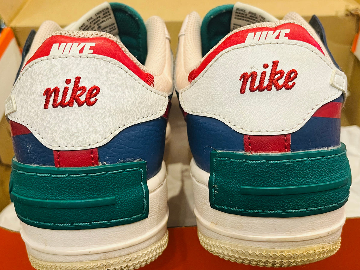 NIKE Air Force 1 Shadow Blue Sz7.5 / Eur 38.5 C10919-400 Used Great Condition- Box NOT Original