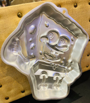 Vtg SpongeBob SquarePants Aluminum Tin 12” Cake Pan