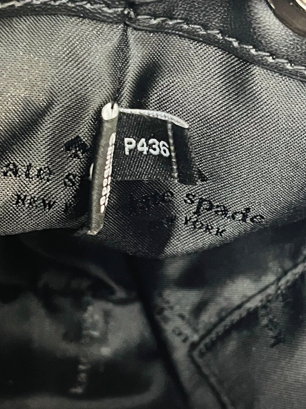 Trending Kate Spade Small Flower Bucket Bag Black Excellent Used Condition!