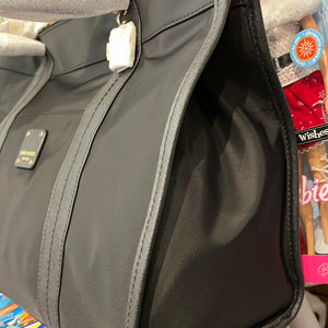 Henri Bendel Black Satin Satchel / Briefcase USED