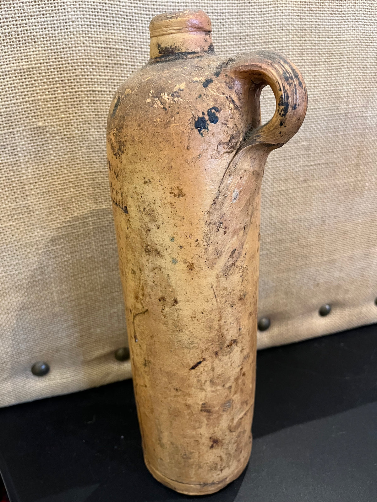 Antique 1900s Dutch Hulstkamp &amp; Zoon &amp; Molyn Gin Jug Bottle