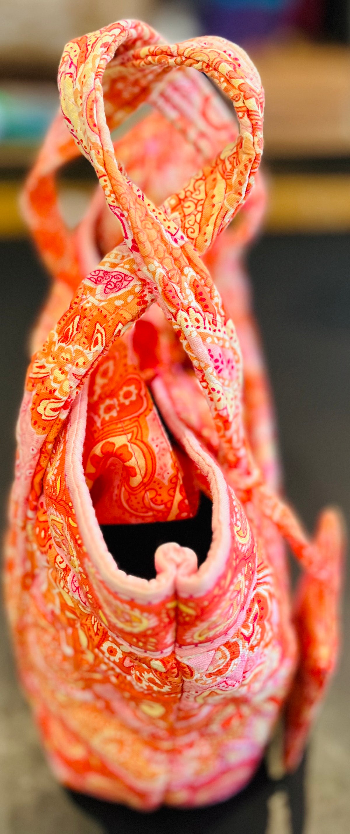 Vera Bradley Retired Cotton Lil’ 10”Sherbet Betsey w Matching Wallet and Luggage Tag!