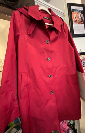 Lauren Ralph Lauren used Red Hooded Jacket Womens 2XL